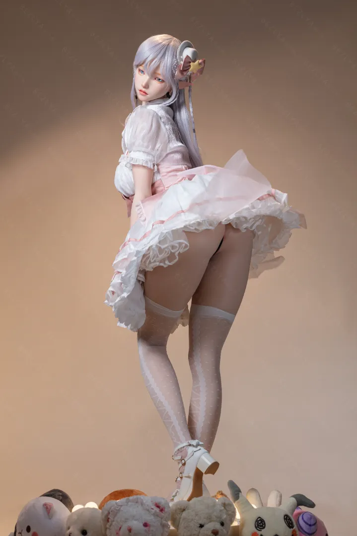 155cm (5ft1) E CUP Lightweight Silicone Sex Doll, Movable Jaw Head Calla